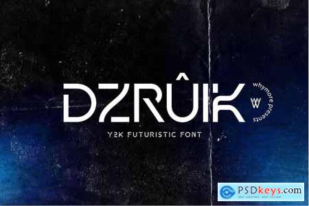 Dzruik Futuristic Font