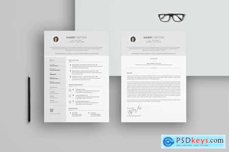 Minimal CV Resume Template 02