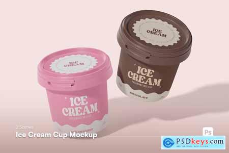 Ice Cream Cup Mockup