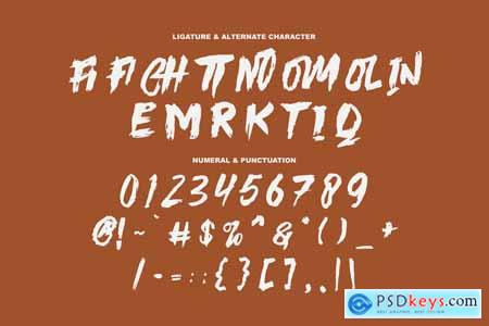 Chrinol Brush Font