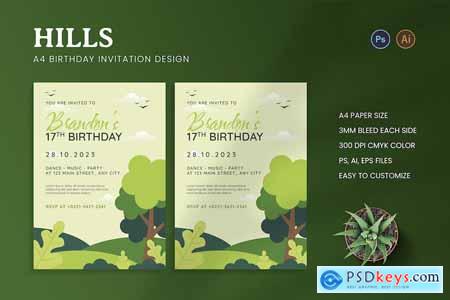 Hills Birthday Invitation