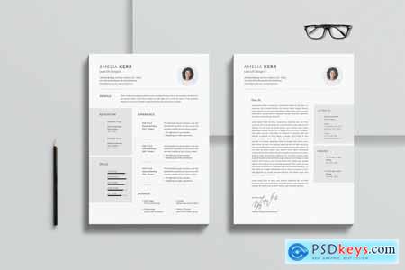 Minimal CV Resume Template 01