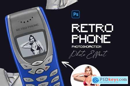 Retro Phone Photoshop Action