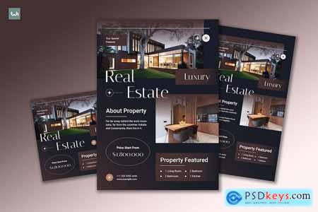 Luxury Real Estate Flyer Set 002