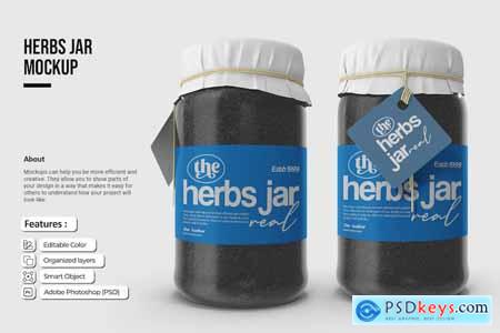 Herbs Jar Mockup