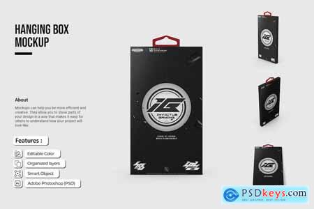 Hanging Box Mockup