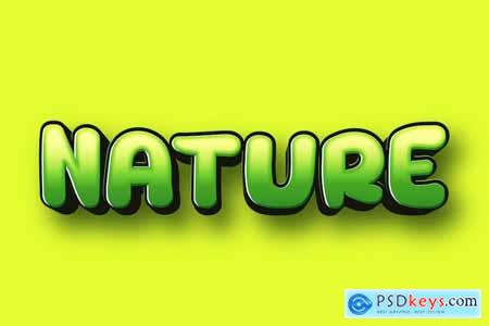 Nature - Editable Text Effect, Font Style