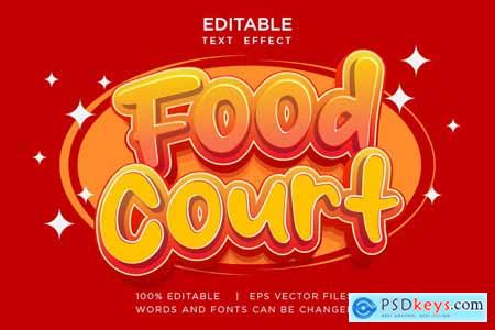 Bundle of 3d Food Text Effects in 4 Variations