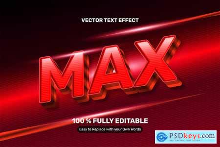 Red Max Text Effect