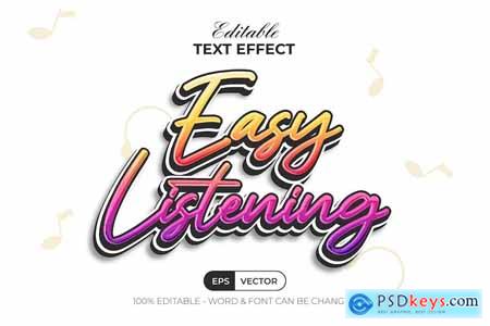 Easy Listening Text Effect Quote Style