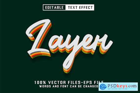 Layer Editable Text Effect