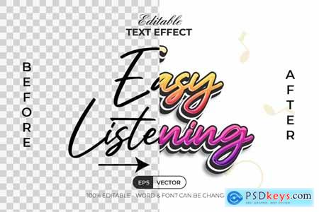 Easy Listening Text Effect Quote Style