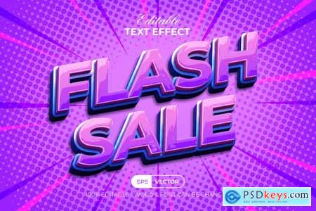 Flash Sale Text Effect 3D Style