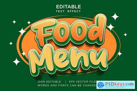 Bundle of 3d Food Text Effects in 4 Variations