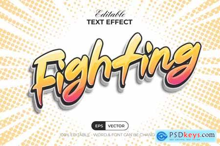 Fighting Text Effect Comic Style