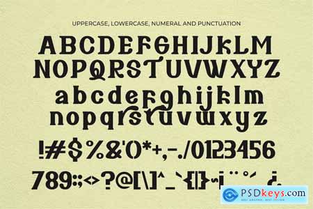 Bareno Modern Retro Serif Font