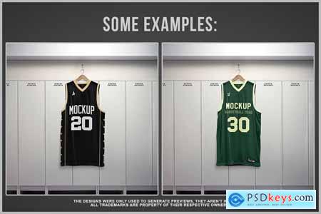Basketball Jersey Mockup - V Neck B9VUQRT