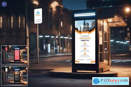 Digital Advertisement Screen Mockup 257R4W7