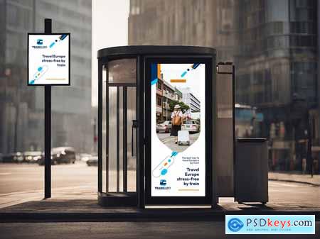 Digital Advertisement Display Mockup