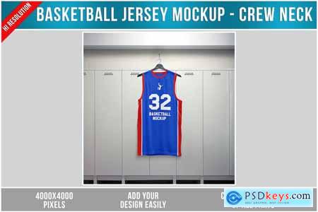 Basketball Jersey Mockup - Crew Neck