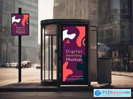 Digital Advertisement Display Mockup