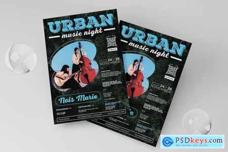 Urban Music Night Party Flyer