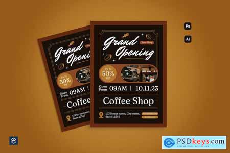 Grand Opening Coffee Shop Flyer 001