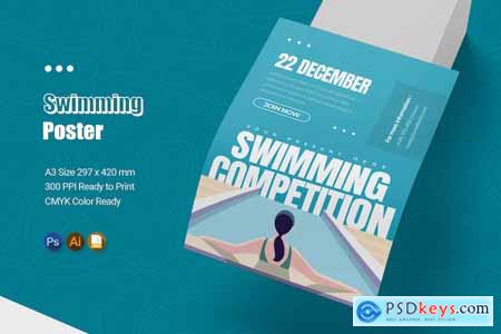 Swimming Competition Poster