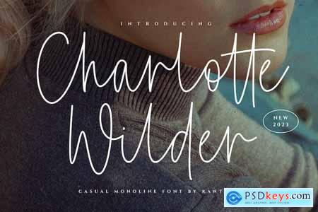 Charlotte Wilder Casual Monoline Font