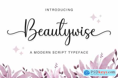 Beautywise - A Modern Script Typeface