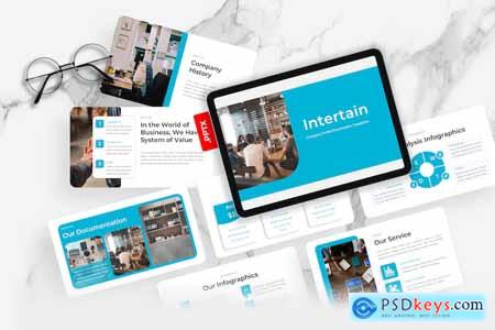 Intertain  Company Profile PowerPoint Template