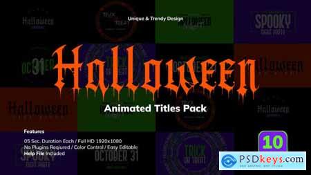Halloween Titles Pack 48694628