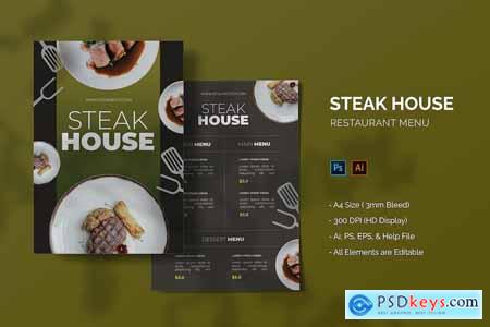Steak House - Restaurant Menu