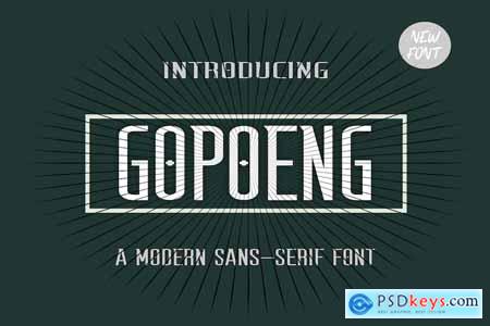 Gopoeng Font