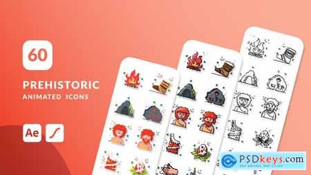 Prehistoric Animated Icons After Effects 48720254