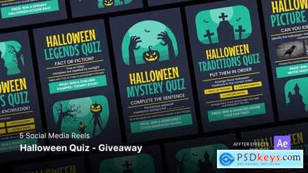 Social Media Reels - Halloween Quiz - Giveaway After Effects Template 48590599