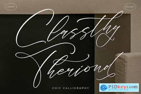 Classthy Theriond Chic Calligraphy Font