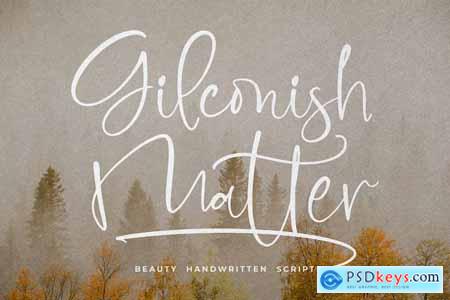 Gilconish Matter Handwritten Font