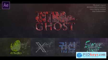 Ghost Smoke Text Logo Intro 48756937