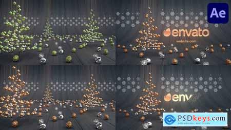 Gold Christmas Logo for After Effects 48770972