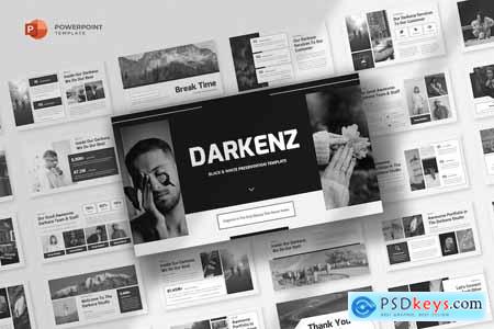 Black and White Powerpoint Template