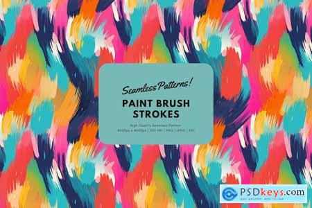 Paint Brush Strokes Seamless Pattern