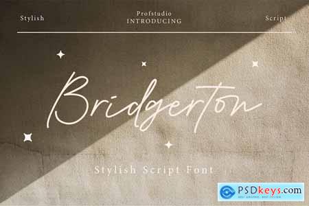 Bridgerton - Stylish Script Font