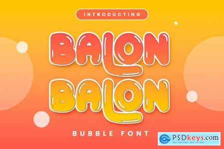Balon - Bubble Font