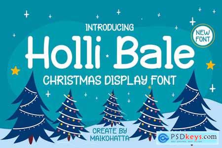 Holly Bale - Christmas Display Font