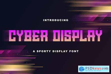 Cyber Display - Modern Sporty Font