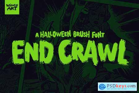 End Crawl - A Halloween Brush Font