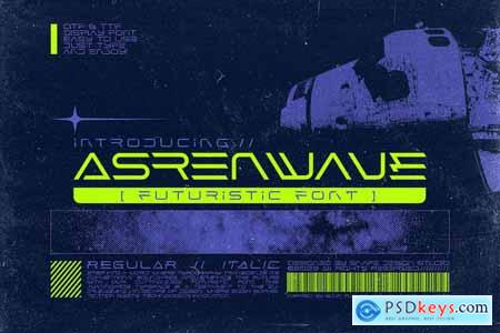 Asrenwave - Futuristic Font