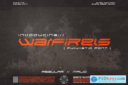 Warfirels - Futuristic Font