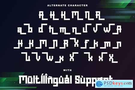 Cyber Display - Modern Sporty Font